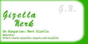 gizella merk business card